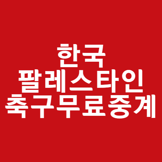 한국 팔레스타인 중계