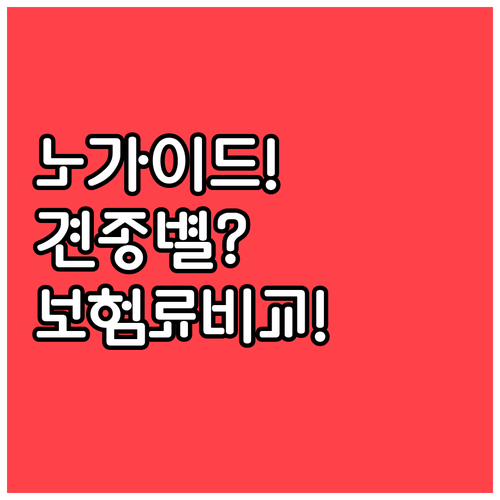 반려견 보험 가이드 없는 견종별 보험..