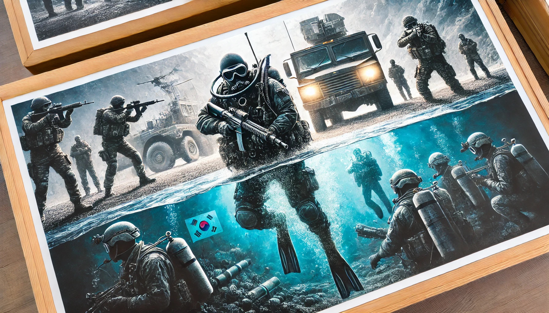 UDT와 특전사 비교 안내 이미지