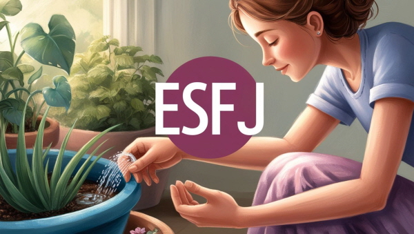 ESFJ – 모두를 챙기다 잊혀진 내 마음을 마주하는 시간에 관한 그림
