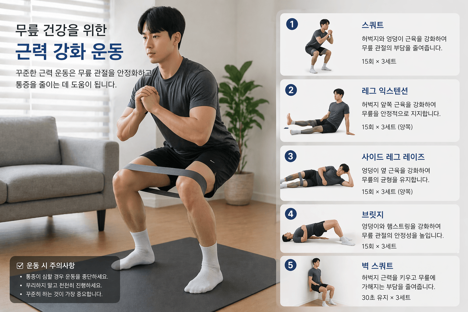 운동하는 남자의 사진