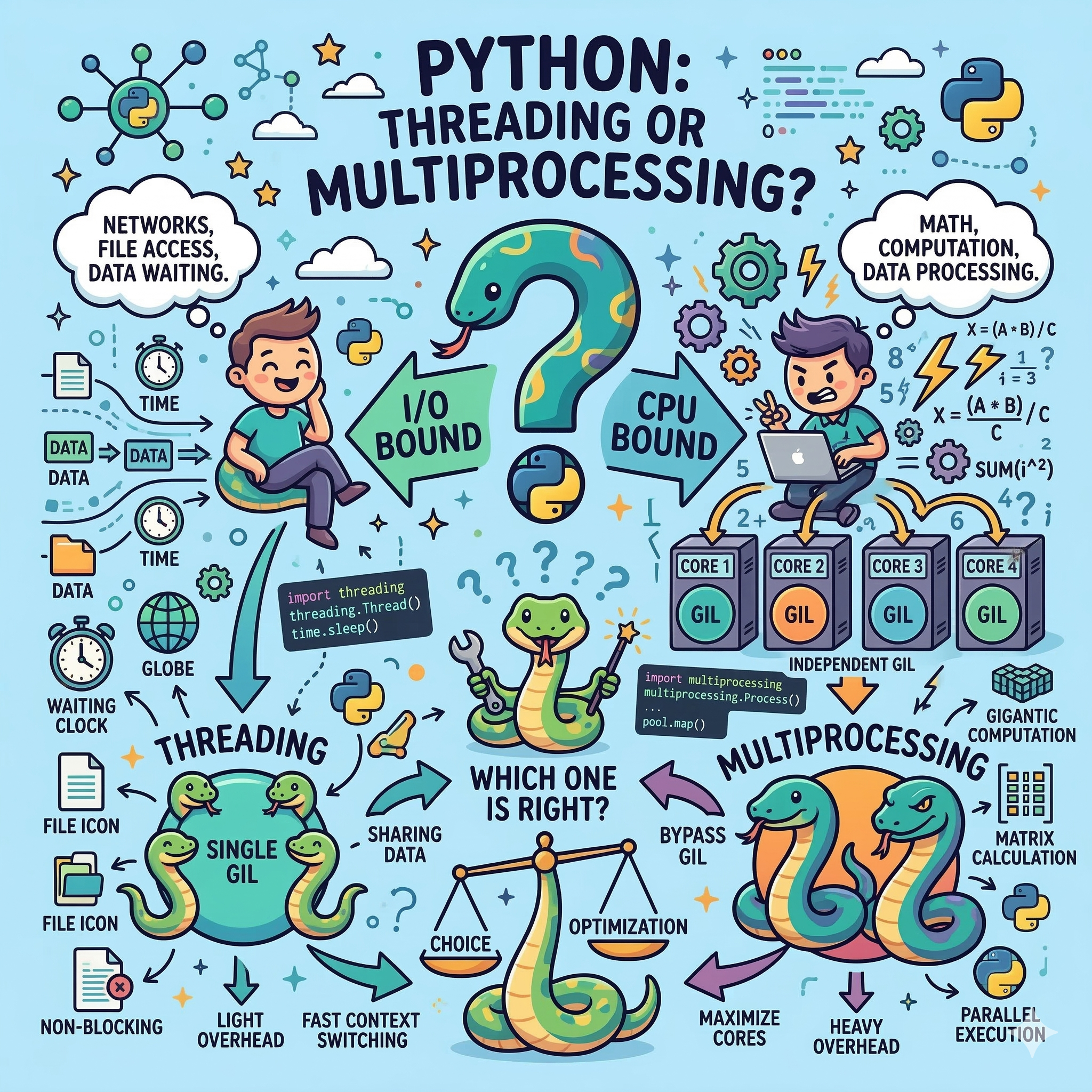 threading과 multiprocessing