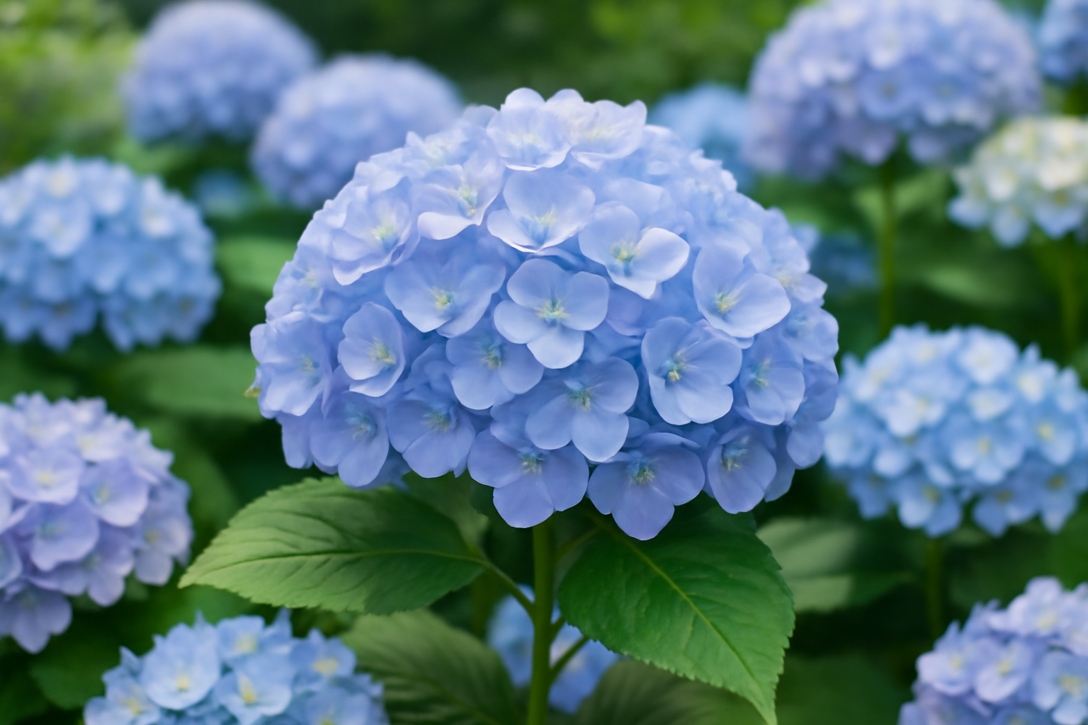 진주 월아산 숲속의진주 수국