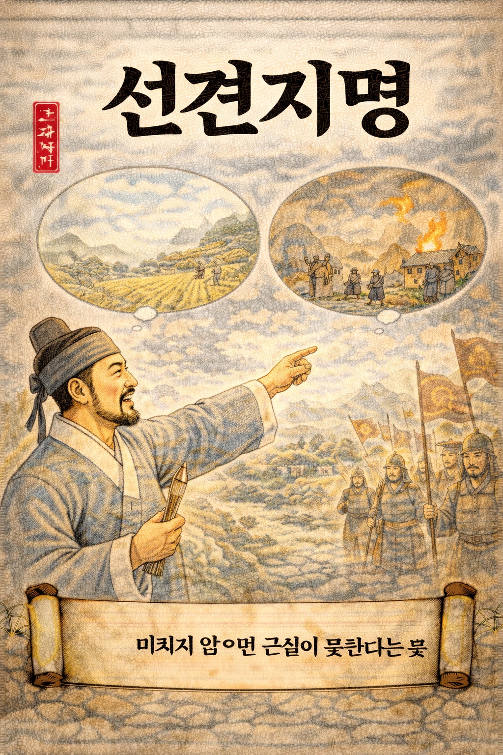 선견지면 사자성어 이미지