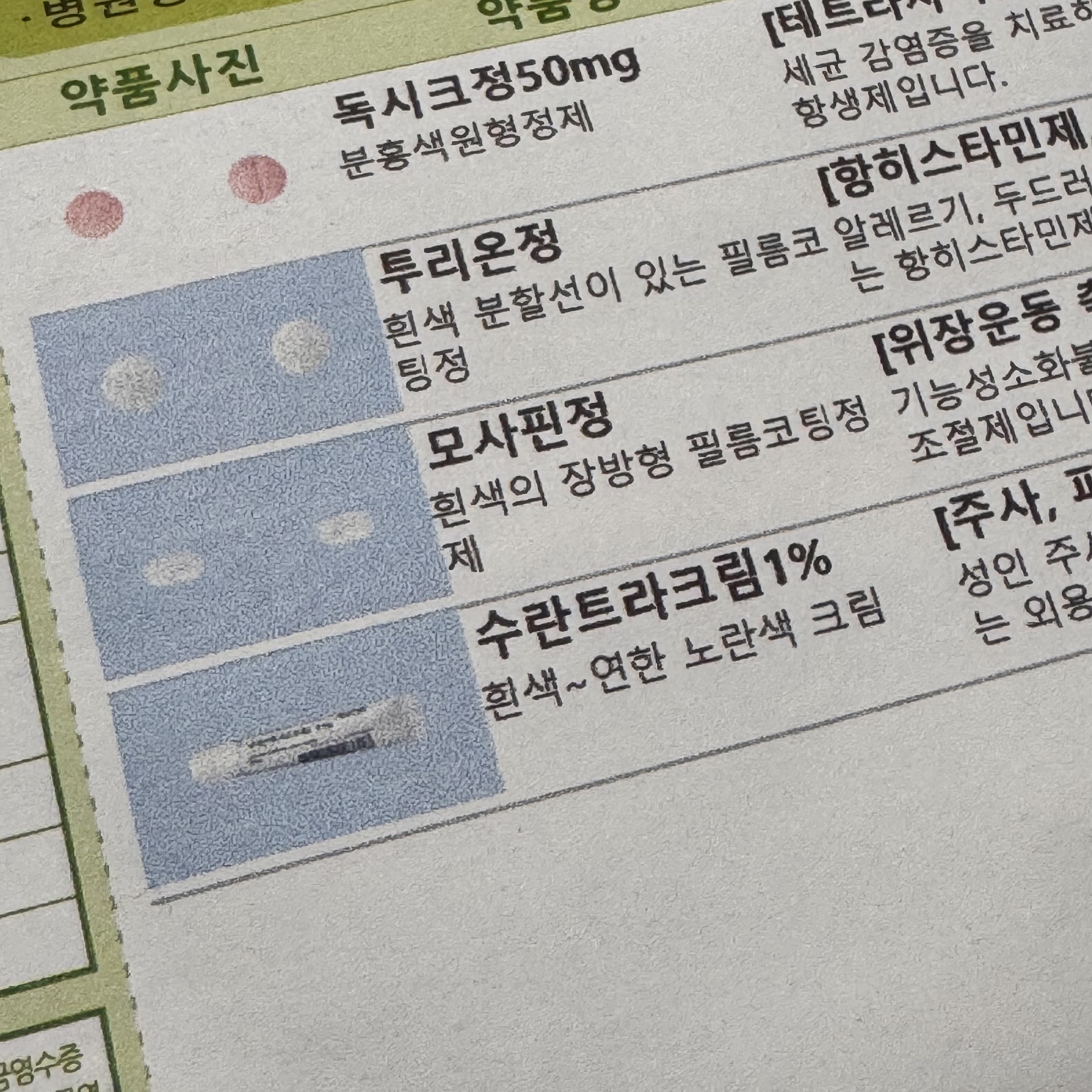 약국 처방전 사진