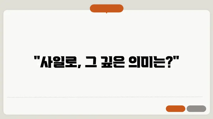 사일로 기술적 접근