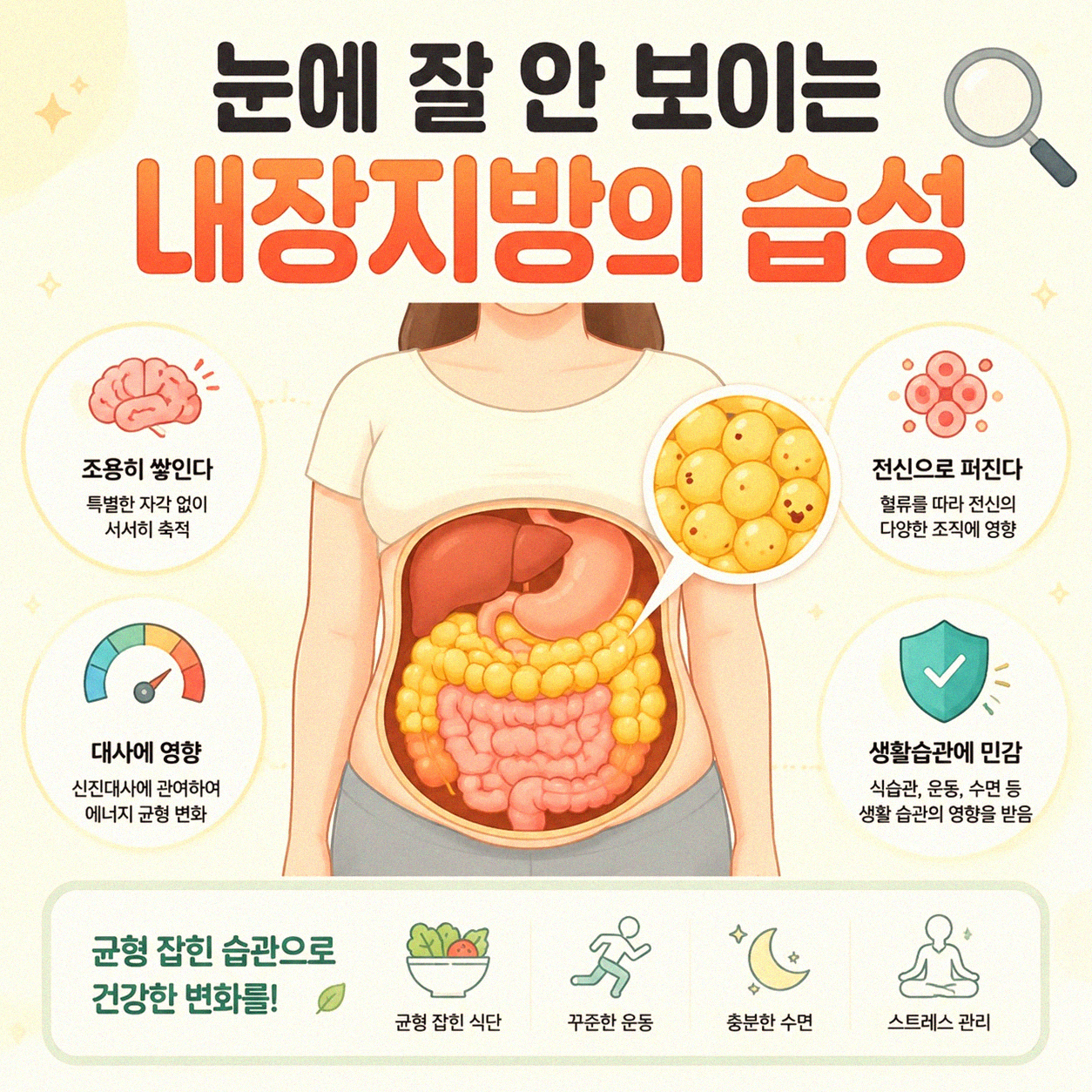 내장지방이 피하지방보다 더 신경 쓰이는 이유