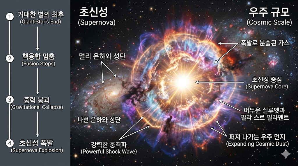 초신성은 무엇이고 왜 중요한가? 천문학 초보용 해설