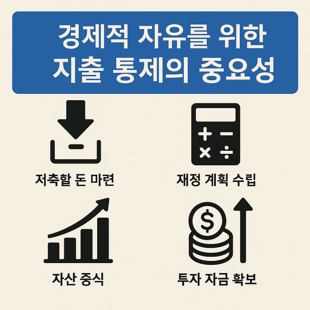 경제적 자유를 위한 마중물 돈 마련의 중요성: 지출 통제의 필요성