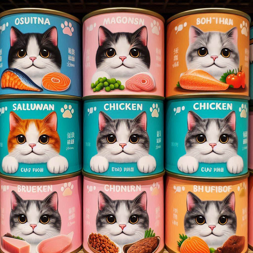 고양이 캔의 종류