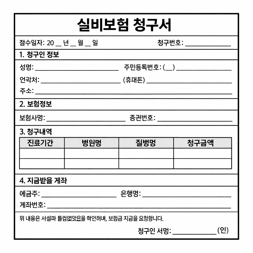 실비보험 청구서 정보 총정리 관련 사진