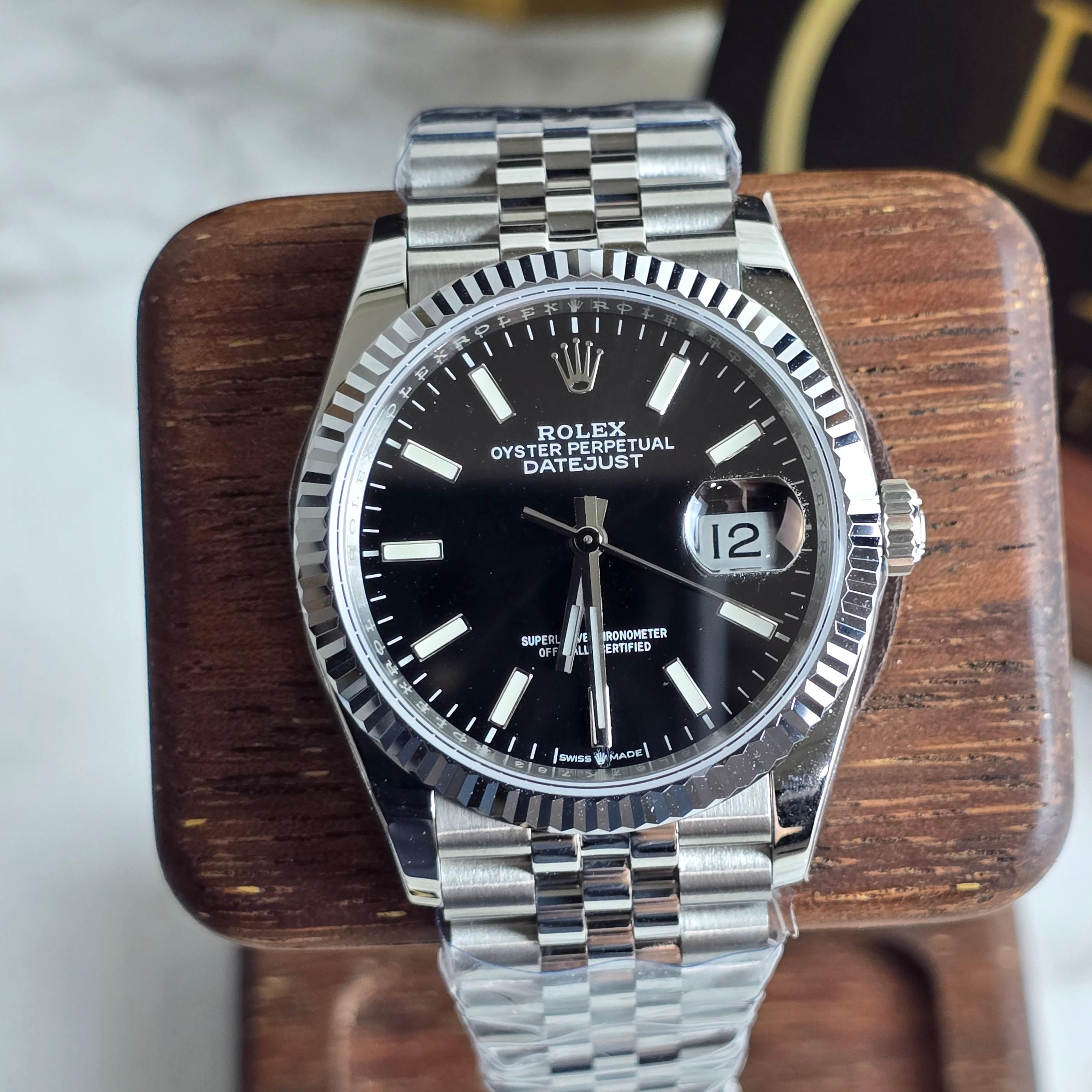 클린 롤렉스 데이저스트 41mm 검판 바인덱스 126334