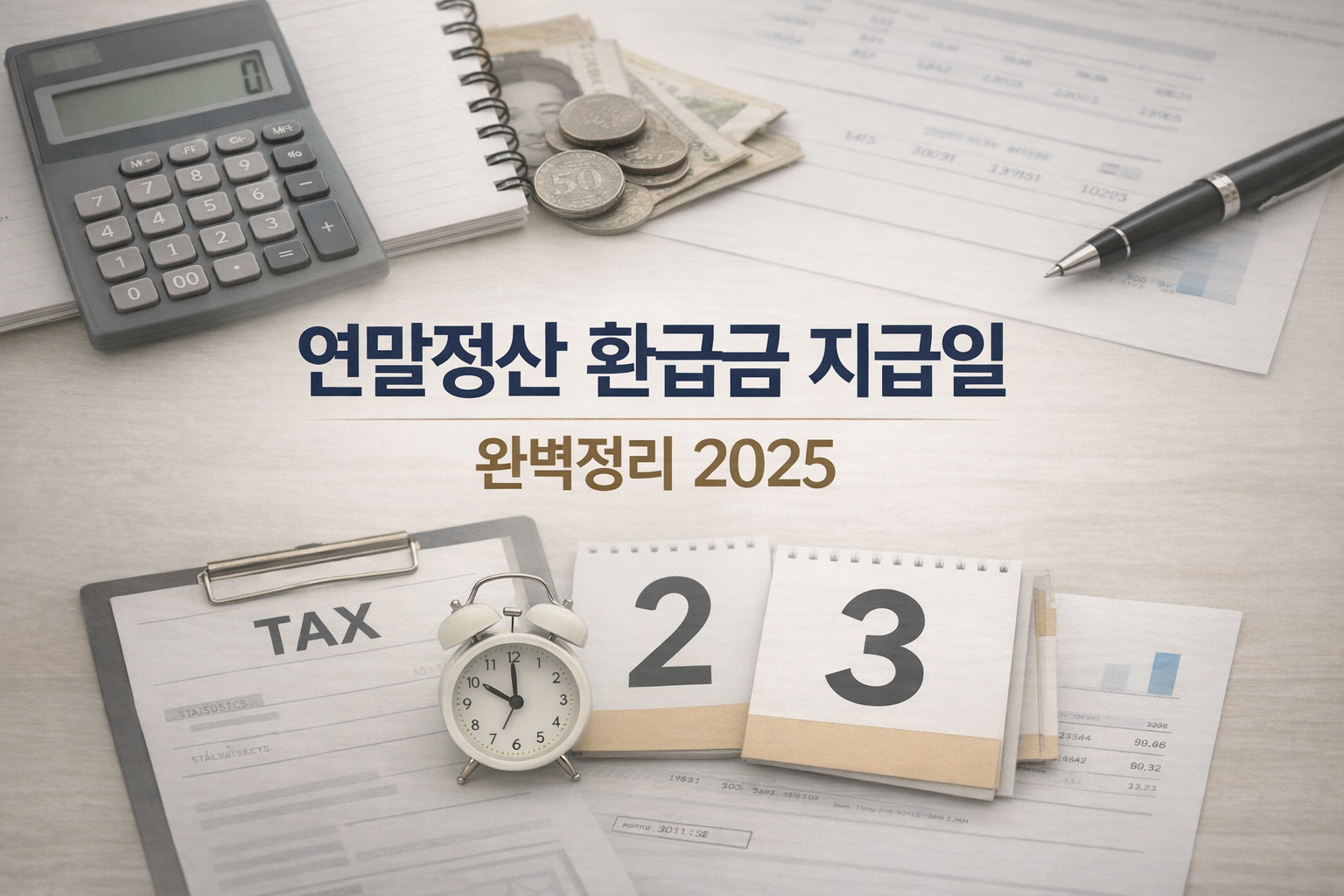 2025년 연말정산 환급금 지급일과 지급 일정 안내 이미지