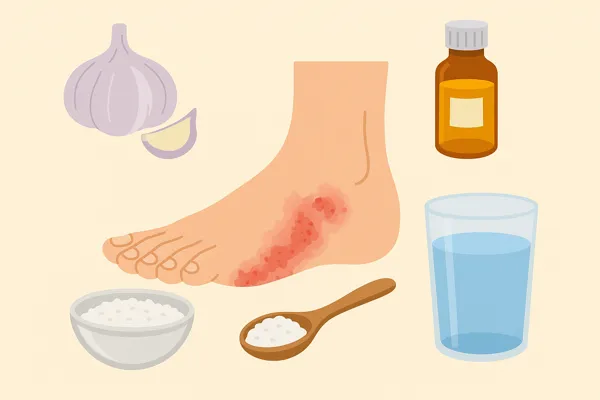 발 무좀에 도움 되는 민간 대처법