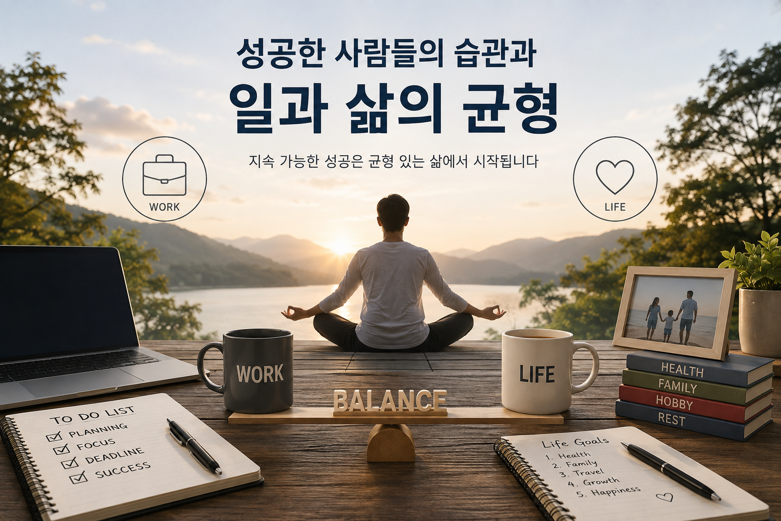 성공한 사람들의 습관과 일과 삶의 균형