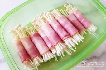아이 버섯 먹이기 맛있게 레시피 팽이버섯 베이컨말이_19