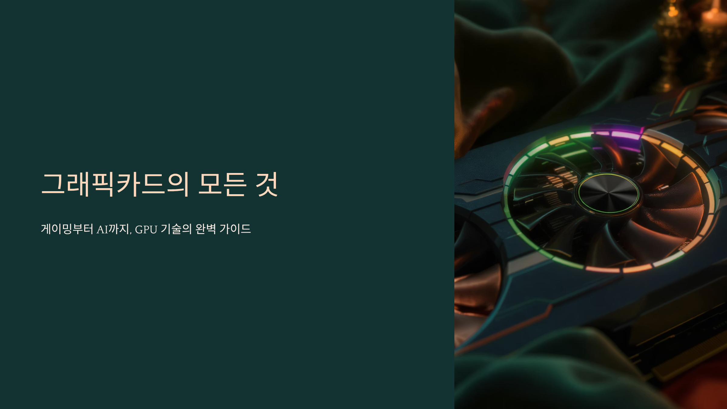 그래픽카드 성능 끌어올리기, RTX4090부터 입문용까지