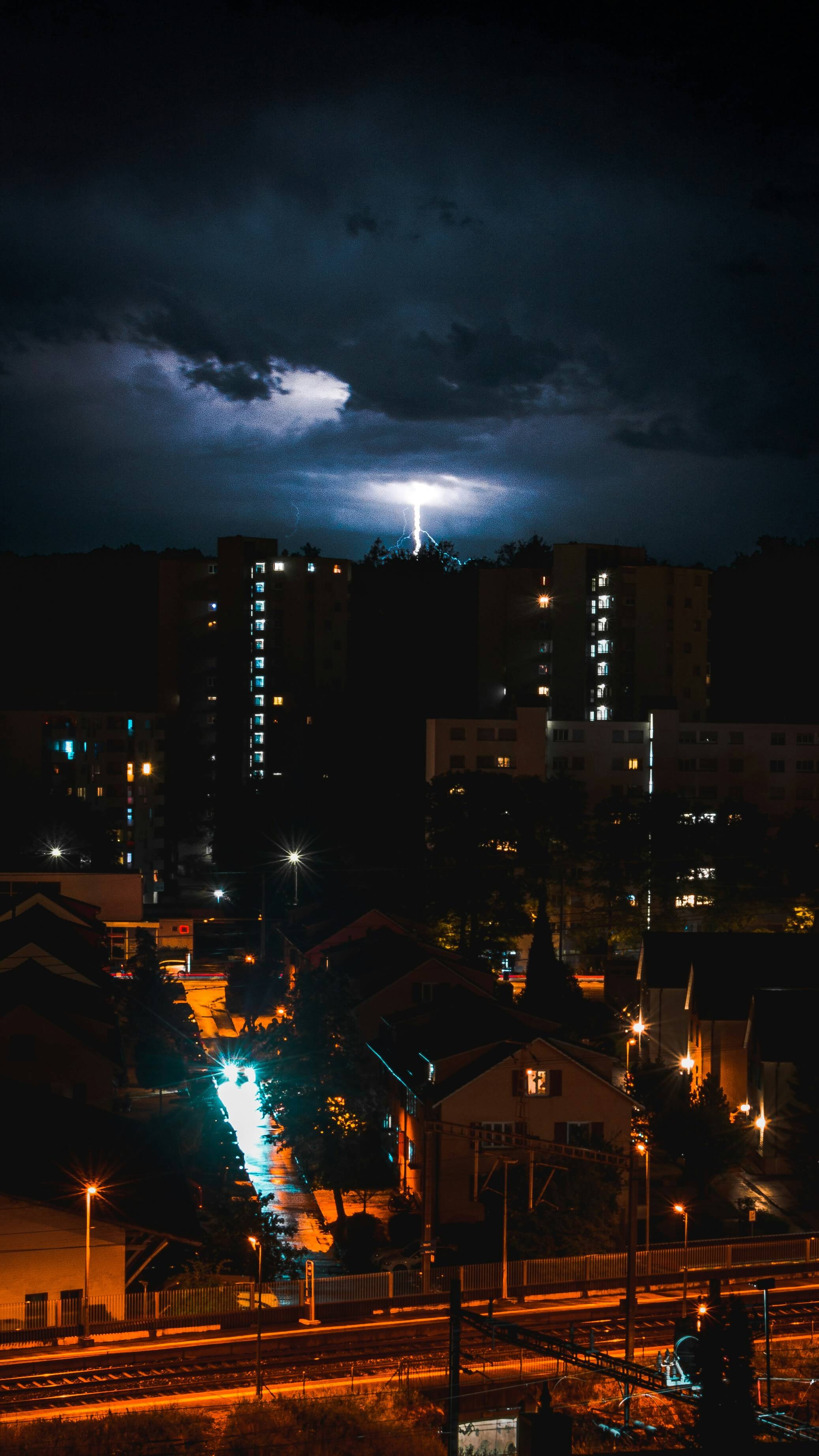 집중호우와 낙뢰, 번개