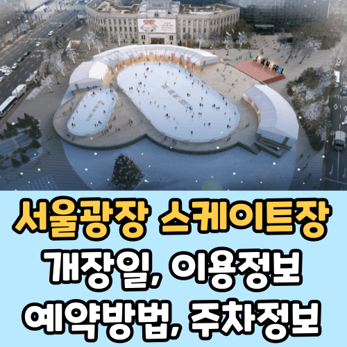 서울광장 스케이트장 개장, 예약, 요금, 운영시간