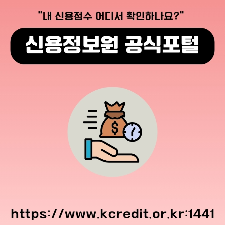 신용정보원 공식 사이트 주소와 서비스를 소개하는 글의 썸네일