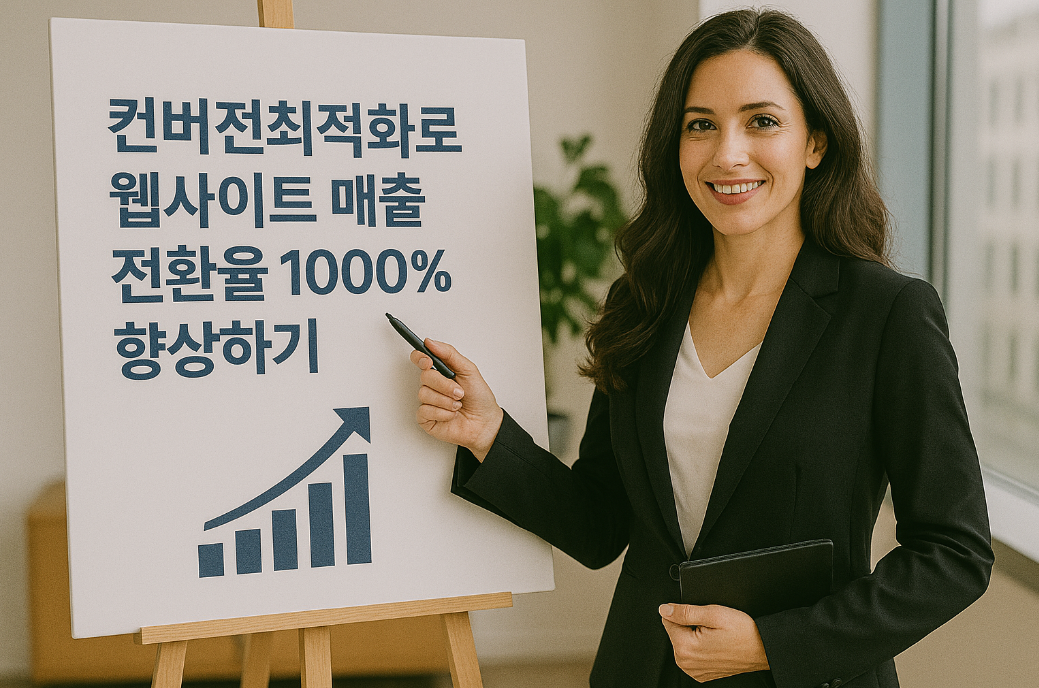 컨버전최적화로 웹사이트 매출 전환율 1000% 향상하기
