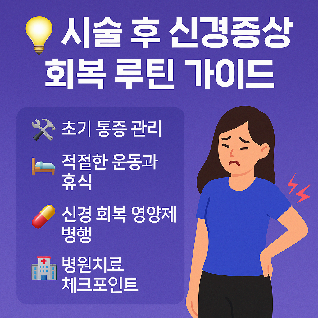 시술 후 신경증상, 어떻게 회복해야 할까?