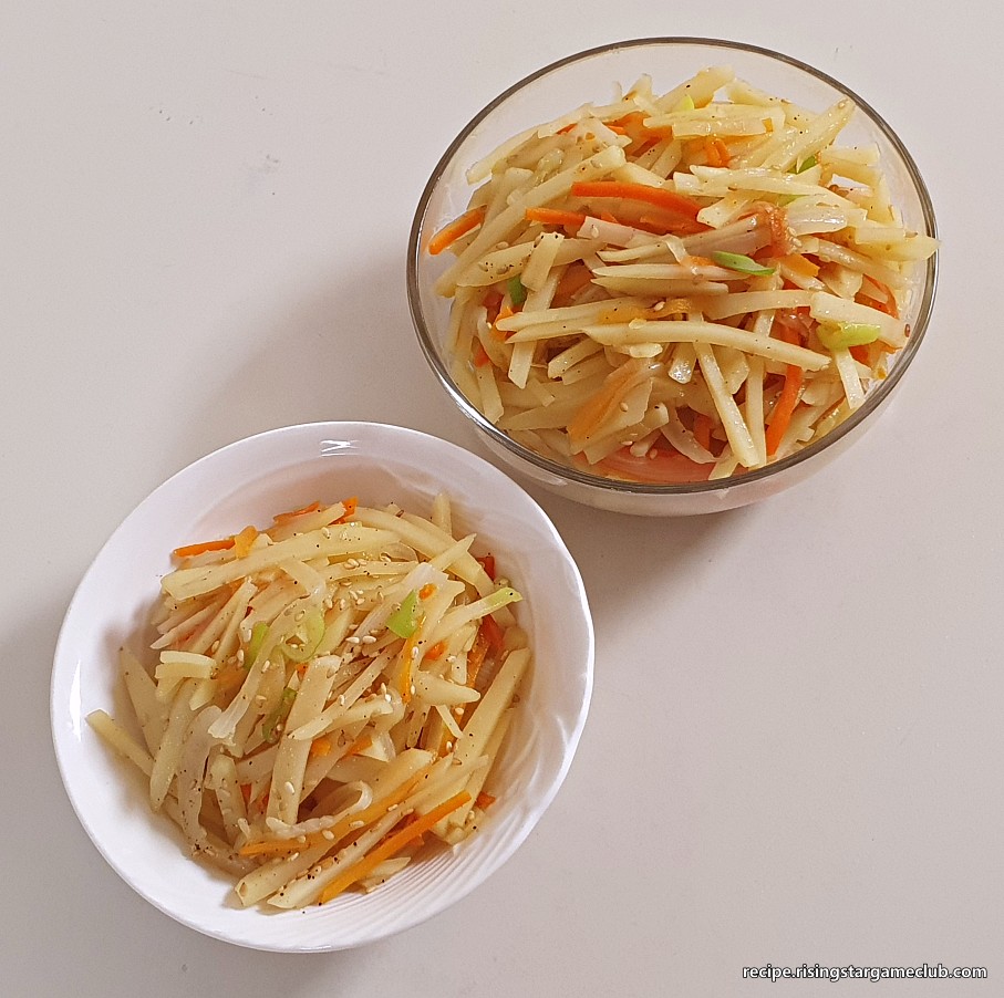 감자채볶음 완성