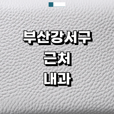 부산 강서구 내과