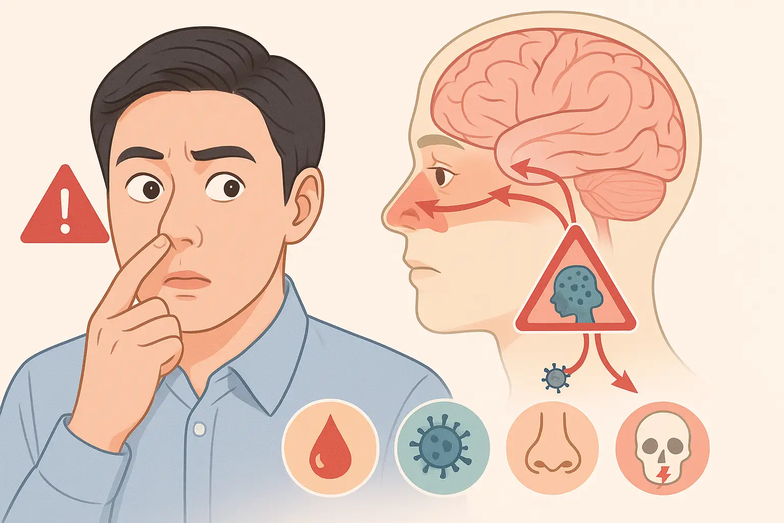 무심코 파던 코딱지, 당신의 뇌를 노리고 있었다
