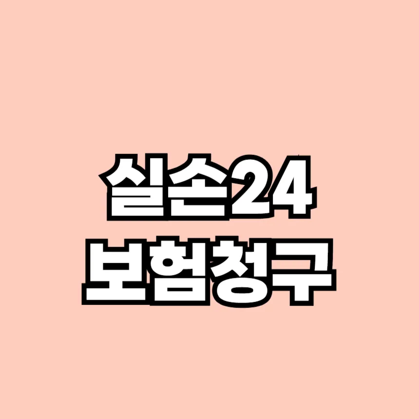 실손24 보험청구