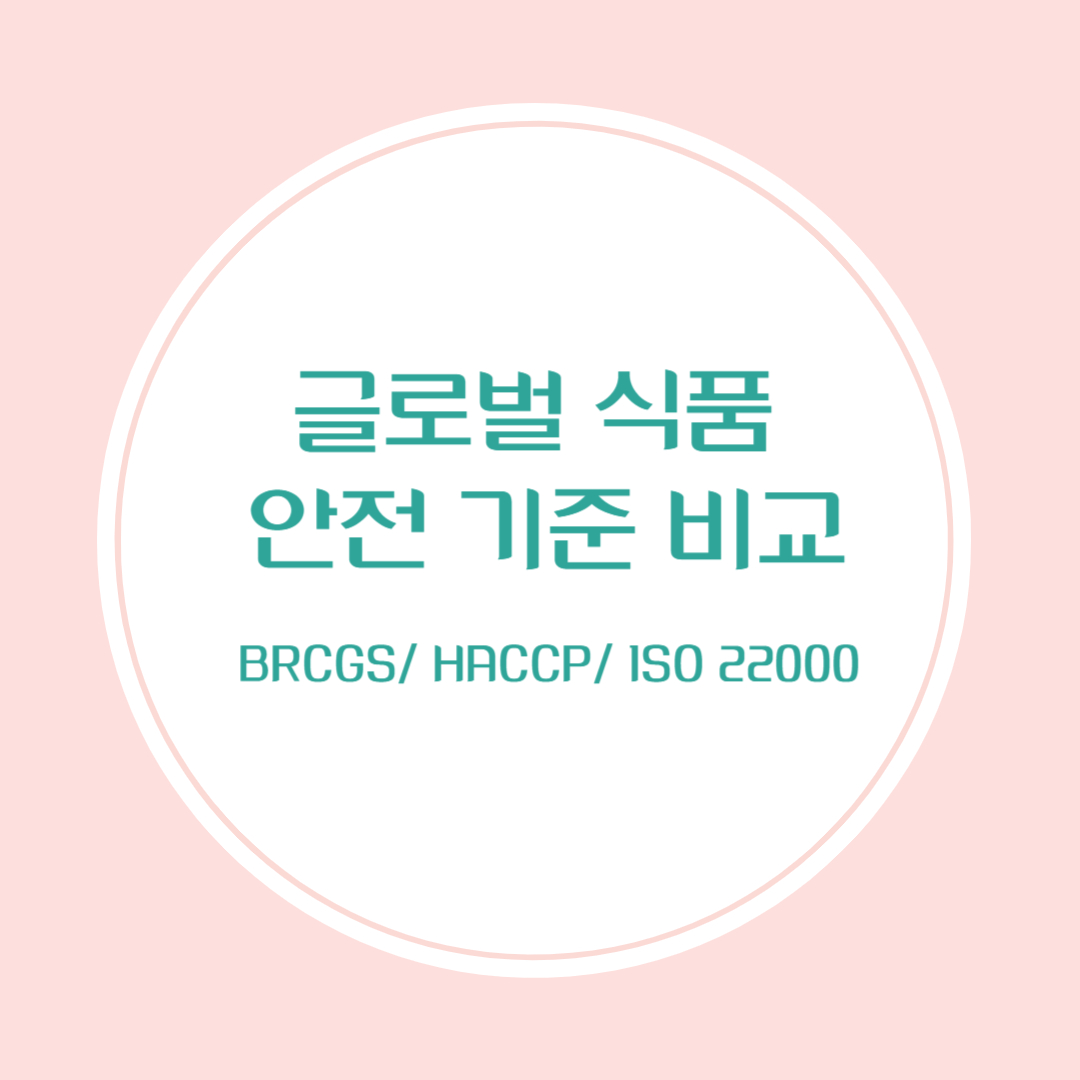 글로벌 식품 안전 기준 비교 BRCGS, HACCP, ISO 22000