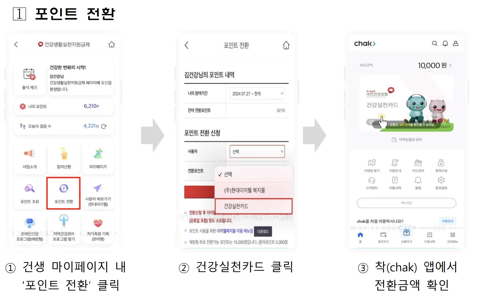 포인트 전환