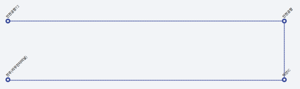 전주에서 인천공항 리무진 노선도