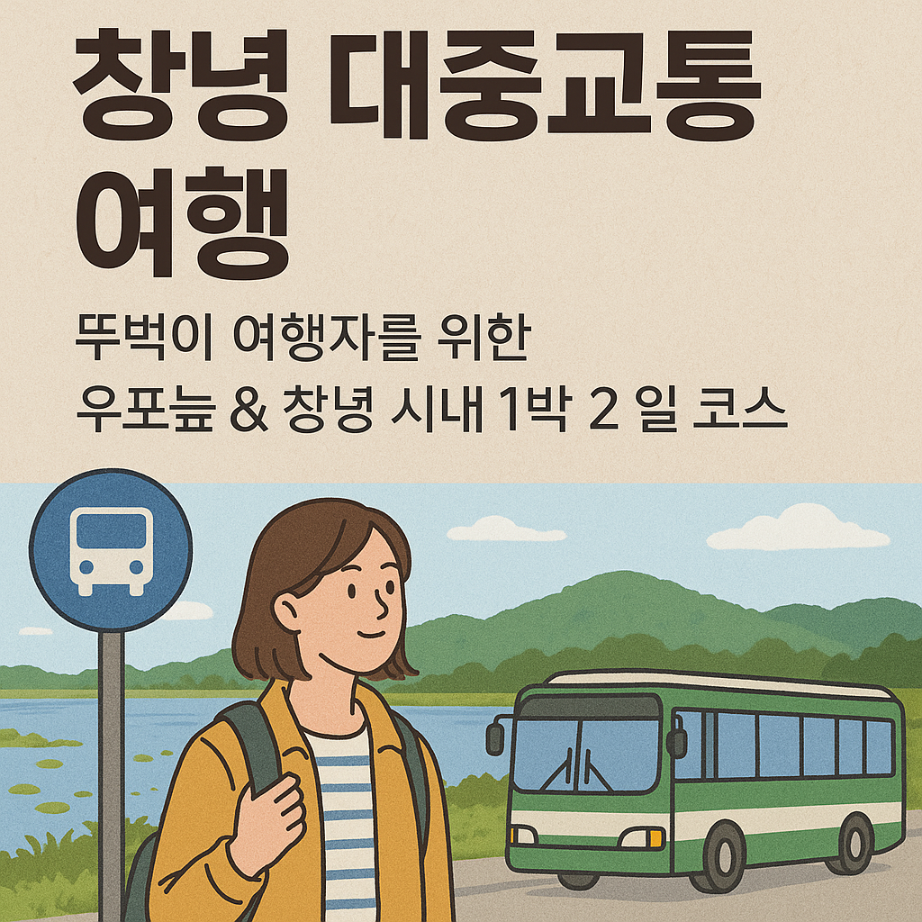 창녕 대중교통 여행: 뚜벅이 여행자를 위한 우포늪 &amp; 창녕 시내 1박 2일 코스