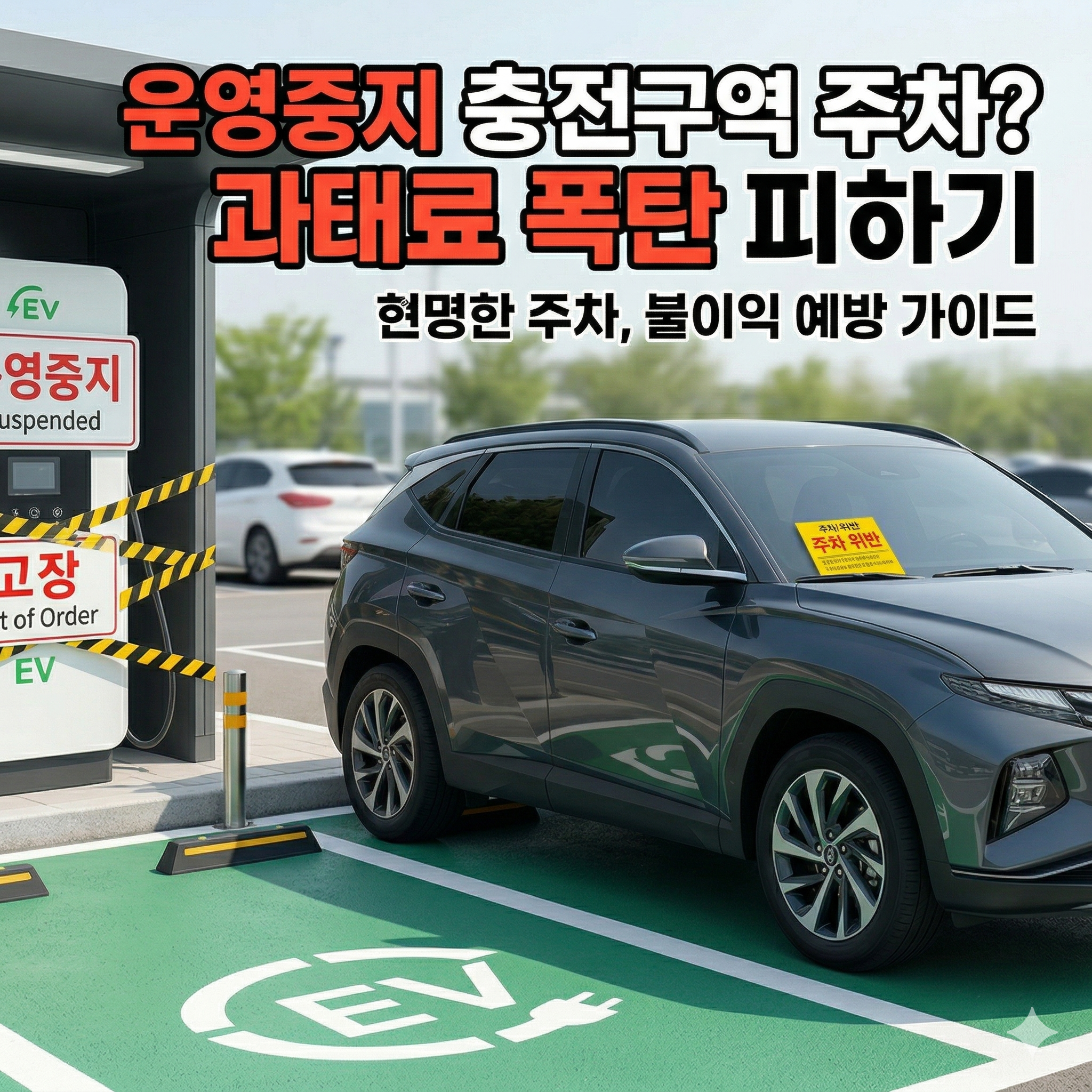 운영중지 충전구역 주차 과태료와 신고 대상 완벽 정리