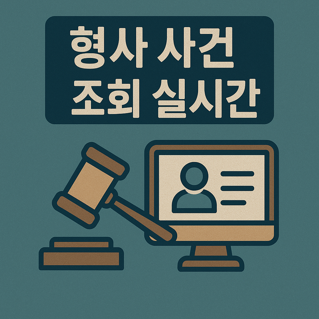 형사 사건 조회, 실시간 확인