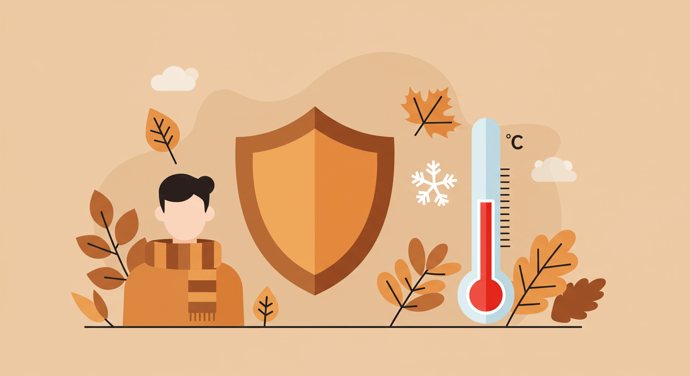 가을철 감기예방 (비타민, 운동, 휴식)