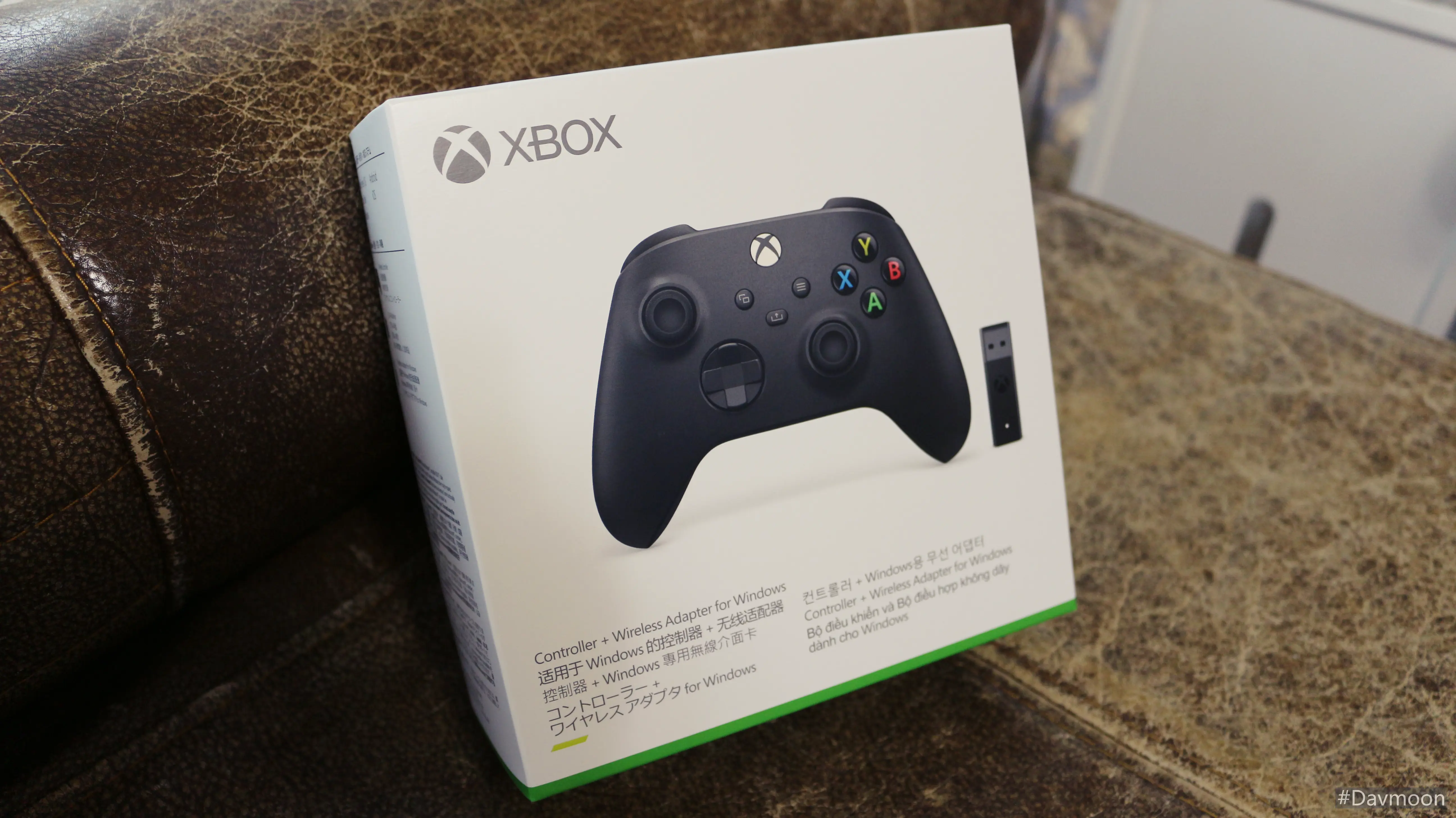 Xbox 무선 컨트롤러 + 리시버 합본 제품 패키지