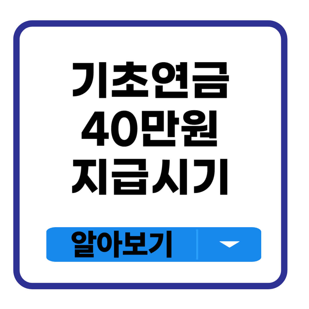 기초연금 40만원