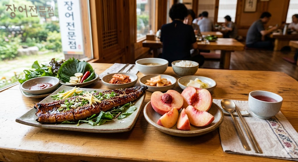 장어 & 복숭아