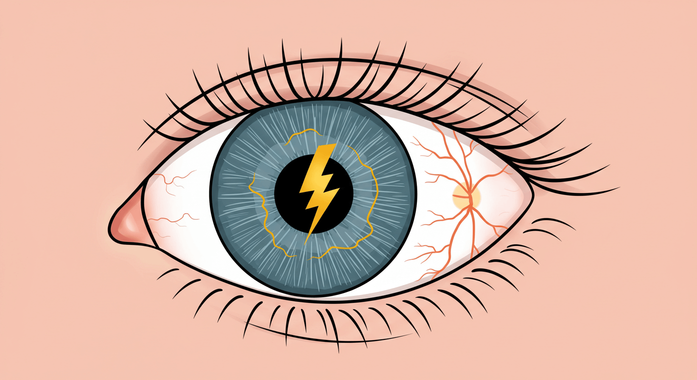 광시증: 번쩍이는 빛이 망막의 구조를 흔든다