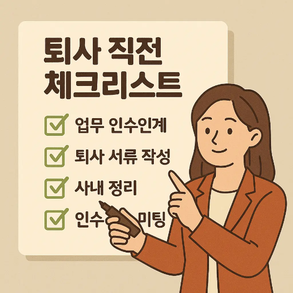 퇴사직전 체크리스트, 퇴직금, 건강보험, 연차 정산 - 커버이미지