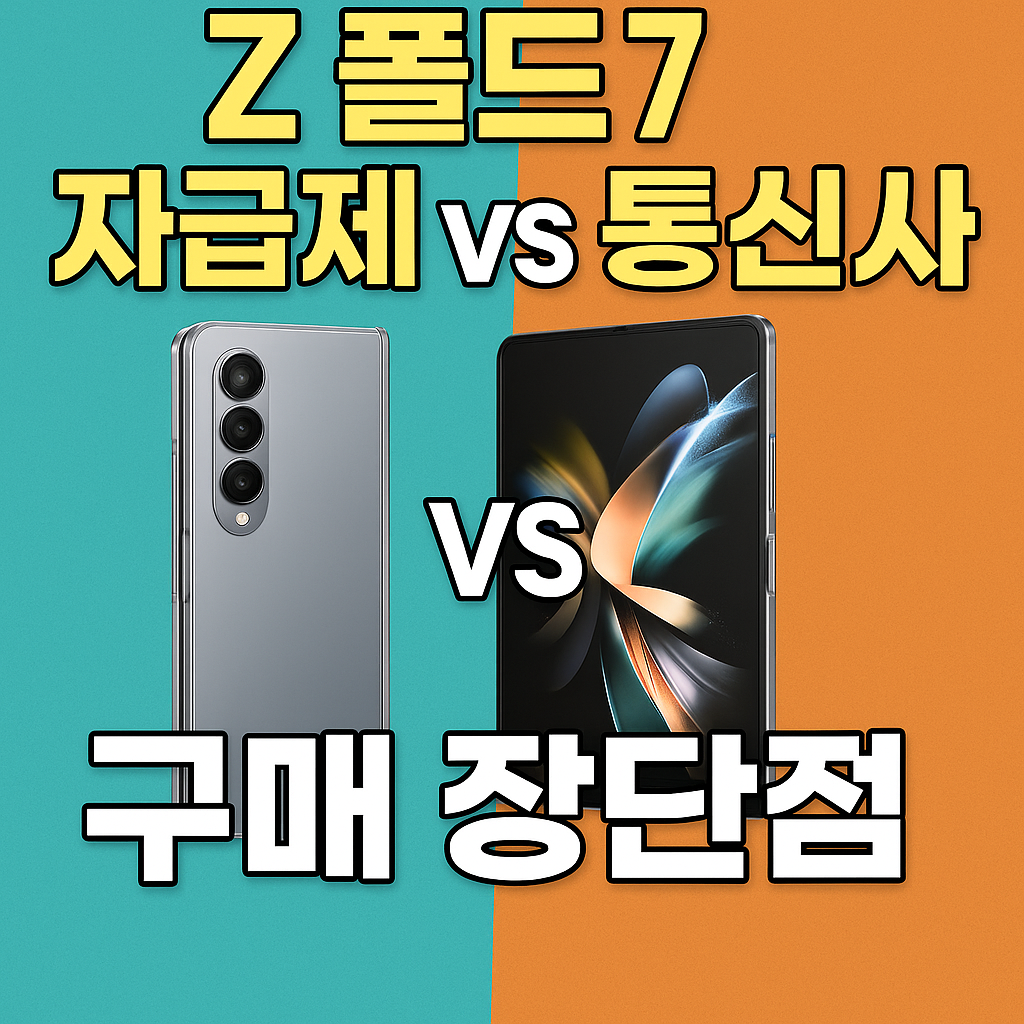 Z 폴드7 자급제 vs 통신사