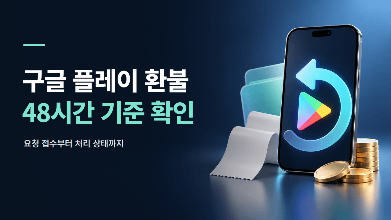 구글 플레이 환불 요청 방법 ❘ 48시간 기준&middot;처리 상태 확인