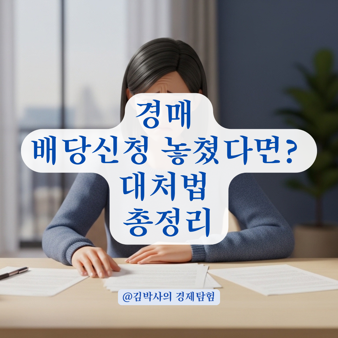 배당 신청을 놓친 임차인을 위한 우선변제권 행사와 경매 절차 이해
