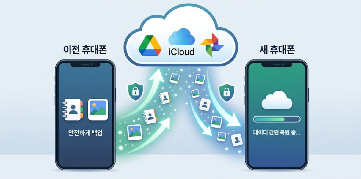 휴대폰을 바꿨을 때 연락처와 사진을 안전하게 옮기는 가장 쉬운 방법