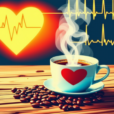 커피와심장마비에관련된 그림
