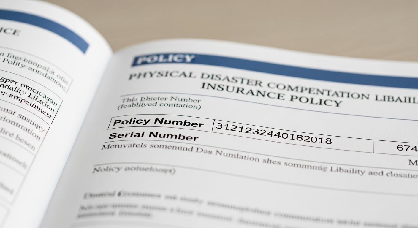 재난배상 책임보험 일련번호