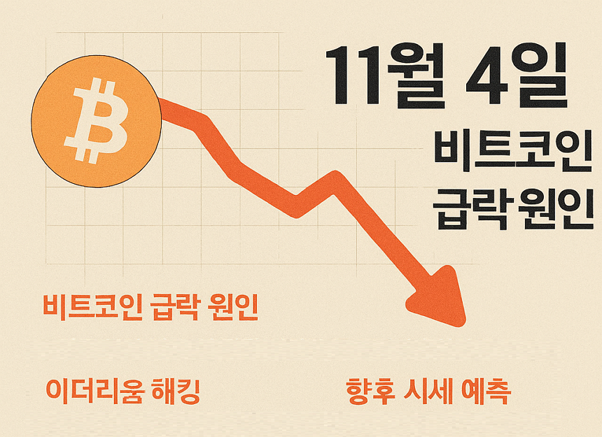 11월 4일 비트코인 급락 원인, 이더리움 해킹, 향후 시세 예측, 투자 전망