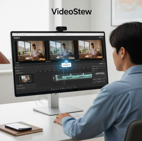 비디오스튜 마무리 및 시작하기 섹션 이미지